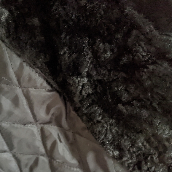 Giacca Black Soft Suede Leather Long Coat - Picture 6 of 12